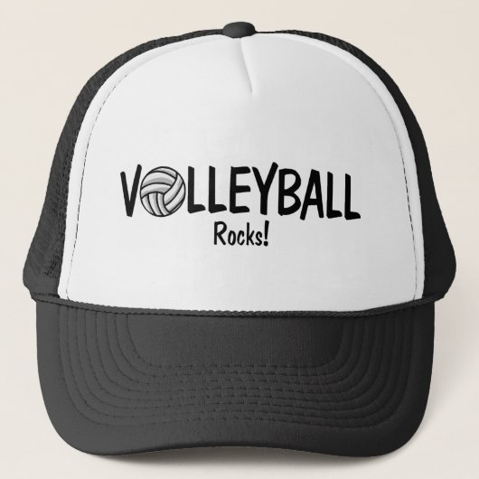 Volleyball-Felsen Truckerkappe (Vorderseite)