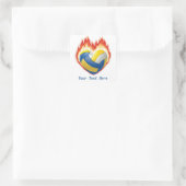 Volleyball FIre (anpassbar) Stickers (Tasche)
