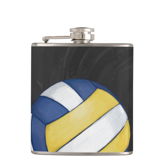 Volleyball Flachmann (Vorderseite)