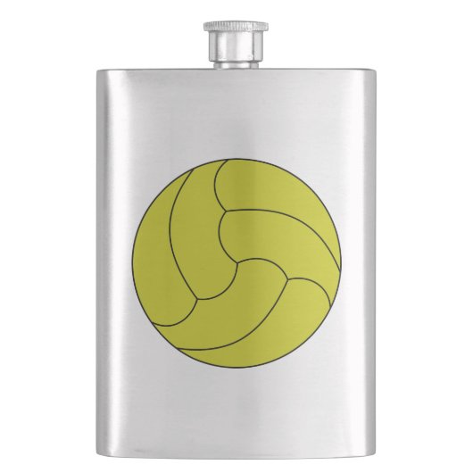 Volleyball Flachmann (Vorderseite)