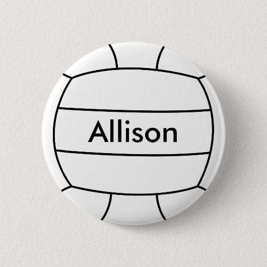 Volleyball-Flair-Knopf Button (Vorderseite)
