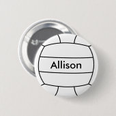Volleyball-Flair-Knopf Button (Vorne & Hinten)