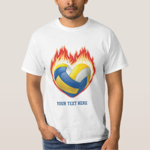 Volleyball-Flamme (personalisiert) T-Shirt