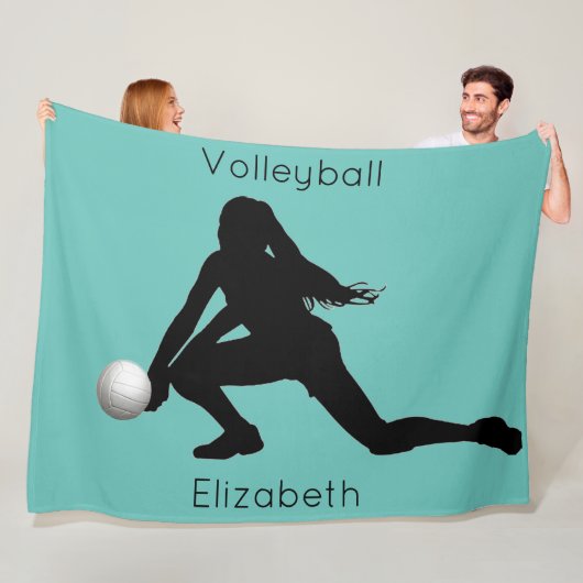 Volleyball-Flanelldecke Fleecedecke (Beispiel)