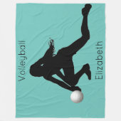 Volleyball-Flanelldecke Fleecedecke (Vorderseite)