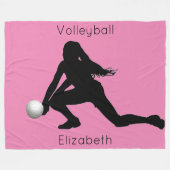 Volleyball Fleece Blanket (Vorderseite (Horizontal))
