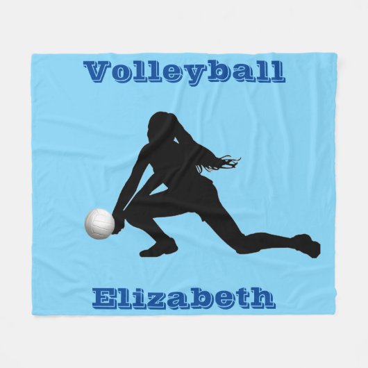 Volleyball-Fleece-Decke Fleecedecke (Vorderseite (Horizontal))