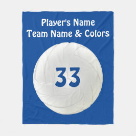 Volleyball-Fleece-Decken, Ihr TEXT und FARBEN Fleecedecke