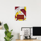 Volleyball-Foto der Mädels Poster (Heimbüro)