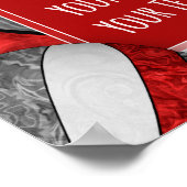 Volleyball-Foto für Graumädchen Poster (Ecke)