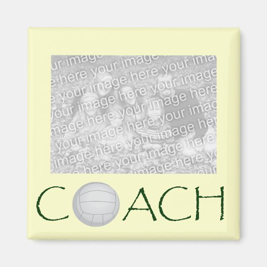 VOLLEYBALL Foto Magnet (Vorne)