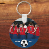 Volleyball Foto Name, Team, Nummer Schlüsselanhänger (Rückseite)