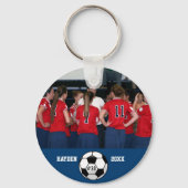 Volleyball Foto Name, Team, Nummer Schlüsselanhänger (Rückseite)