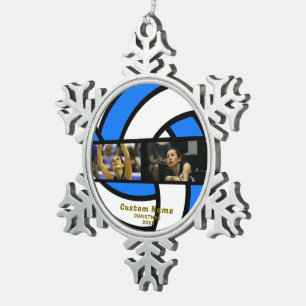 Volleyball Foto Ornament - Personalisiertes Zinnba