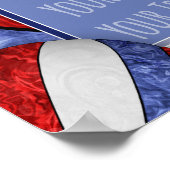 Volleyball-Foto Poster (Ecke)