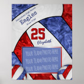 Volleyball-Foto Poster (Vorne)