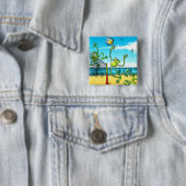 Volleyball-Frosch Button (Beispiel)