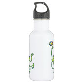 Volleyball-Frosch Edelstahlflasche (Rückseite)