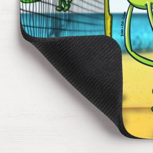Volleyball-Frosch Mousepad (Ecke)