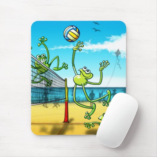 Volleyball-Frosch Mousepad (Mit Mouse)