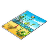 Volleyball-Frosch Notizblock (Linke Seite)