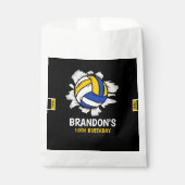 Volleyball Fun Birthday Boy Geschenktütchen (Vorderseite)