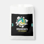 Volleyball Fun Birthday Boy Geschenktütchen (Vorderseite)