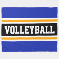 VOLLEYBALL Fun Navy Blue Yellow Black Stripes