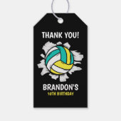 Volleyball Funny Birthday Kids Geschenkanhänger (Vorderseite)