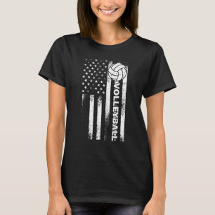 Volleyball für Männer - Frauen - Patriotische Spor T-Shirt
