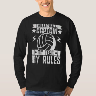 Volleyball für Männer und Frauen Mein Team meine R T-Shirt