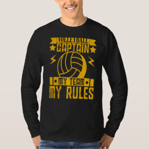 Volleyball für Männer und Frauen Mein Team meine R T-Shirt