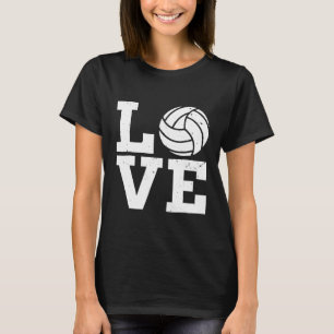 Volleyball für Teen Girls Boys Damen Männer Liebe T-Shirt