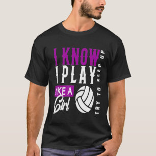 Volleyball für Teen Girls Jugend-Volleyball T-Shirt