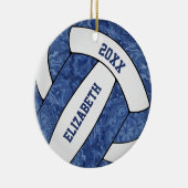 Volleyball für Weiße Keramik Ornament (Rechts)