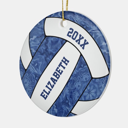 Volleyball für Weiße Keramik Ornament (Links)