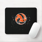 Volleyball Game Day Girls Volleyball Mom Orange &a Mousepad (Mit Mouse)
