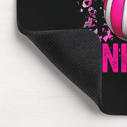 Volleyball Game Day Nk Out Breast Cancer Awareness Mousepad (Ecke)