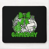 Volleyball Game Day Retro Girls Volleyball Mom Che Mousepad (Vorne)