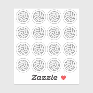 Volleyball Game Day Sports Erinnerung Plane Aufkleber