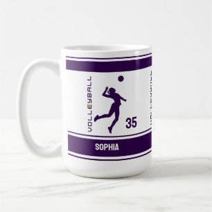 Volleyball Geburtstagsgeschenk, Volleyball Girl Pl Kaffeetasse
