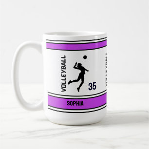Volleyball Geburtstagsgeschenk, Volleyball Girl Pl Kaffeetasse