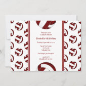 Volleyball-Geburtstagsparty Einladung (Vorderseite)