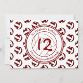 Volleyball-Geburtstagsparty Einladung (Rückseite)