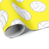 Volleyball Geburtstagsparty Geschenkpapier (Rolleneckpunkt)