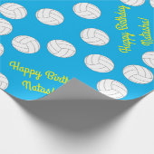 Volleyball Geburtstagsparty Geschenkpapier (Ecke)