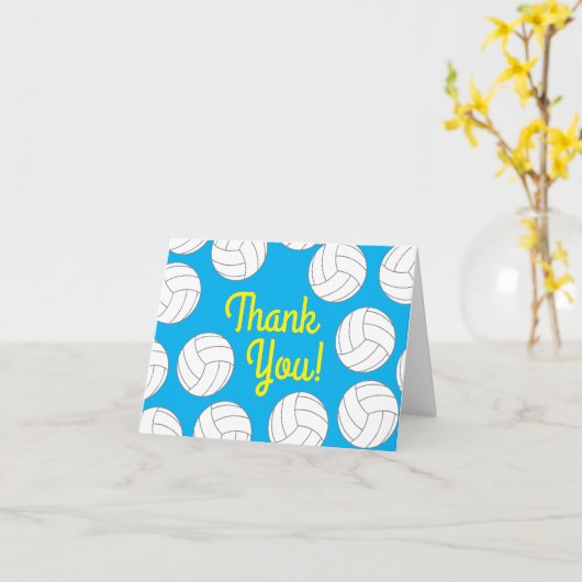 Volleyball Geburtstagsparty Karte (Gelbe Blume)