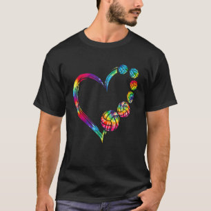Volleyball Gefärbte Krawatte Regenbogen Kinder Jun T-Shirt