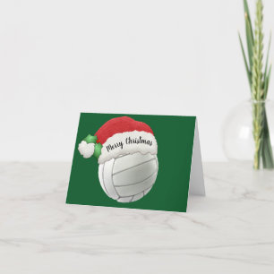 Volleyball-geklappte Grußkarte Karte
