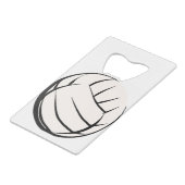 Volleyball Geldbeutel Flaschenöffner (Vorderseite Schrägansicht)
